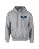 Hanover Gray Hoodie - Hawk w/H Full Front/Left Chest