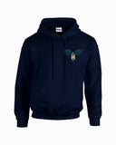 Hanover Navy Hoodie - Hawk w/H Full Front/Left Chest
