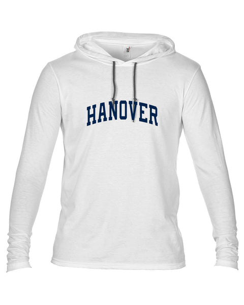 T-Shirt - Lightweight Hooded - Long-Sleeve - White - Adult